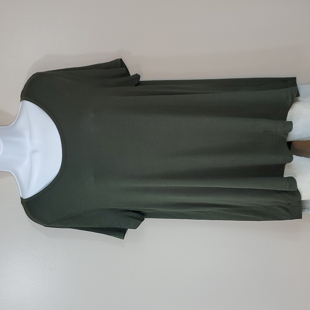 Old Navy Dark Army Green Knit Scoop Neck T-Shirt